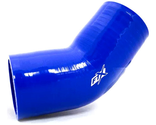 Imagen 1 de 11 de Manguera Silicona 45° 3´ Azul Ftx Fueltech