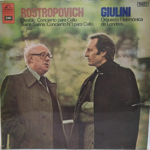 Rostropovich,giulini  Orquesta Filarmonica De Londres Lp