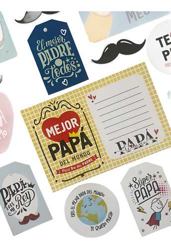 Kit Imprimible Dia Del Padre + Lámina A3 Para Colorear