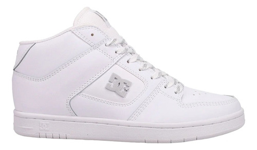 Dc Shoes Manteca 4 Mid Para Dama Color Blanco, Plata
