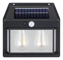 Comprar Foco Solar Lampara Solar Ampolleta Doble Pared Jardin Luz Calida
