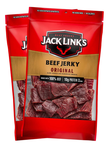 Jack Link's Carne Jerky, Original  Gran Aperitivo Diario, 0