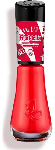 Vult Fruit-tella 5free Morango Com Creme Esmalte Cremoso 8ml