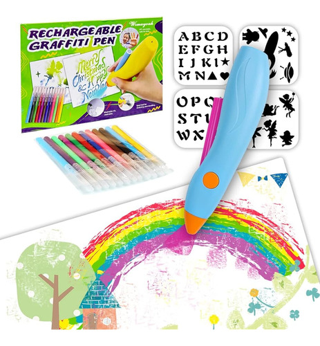 Mvctongk Kidsair Marker Spray Graffiti Supplies Pen, 12 Colo