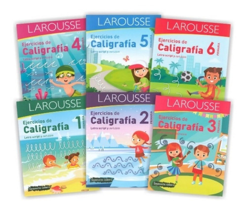 Imagen 1 de 7 de Pack Ejercicios Caligrafía Primaria (6 Libros) - Larousse
