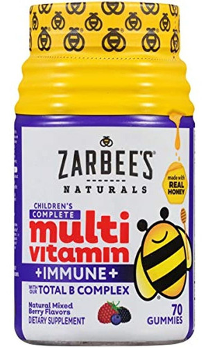 Zarbee's Naturals Multivitamínico Completo Para Niños + Goma