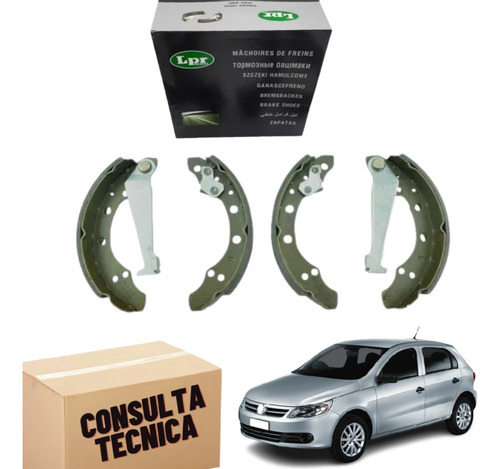 Patines Zapatas Freno Vw Gol Trend Voyage Saveiro Suran Fox