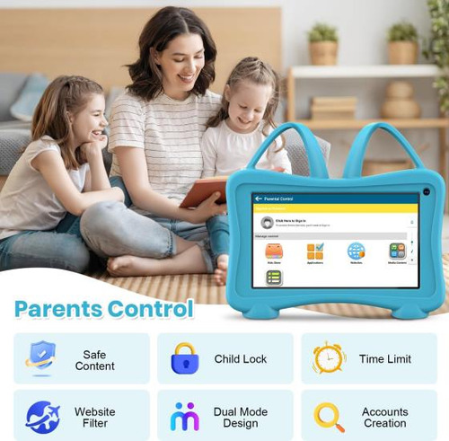 Kids Tablet 7 Tableta Para Niños Pequeños, Tableta Para Niño