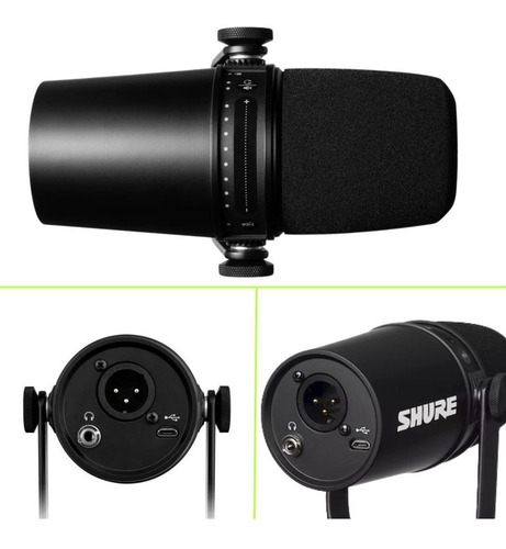 Imagen 7 de 10 de Kit De Micrófono Shure Mv7 + Soporte Gator Gfwmicbcbm1000