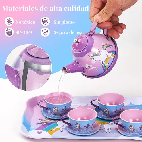 Juego Te Niña Juego De Té De Madera Para Niños 17 Piezas Con