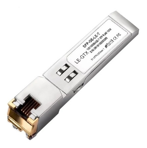 Modulo Sfp A Rj45, Interruptor Ge 10/100/1000, Conector Sfp