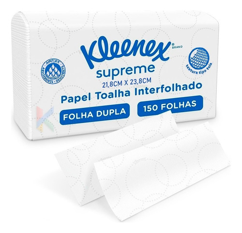 Papel Toalha Interfolhado Kleenex Supreme Kimberly-clark