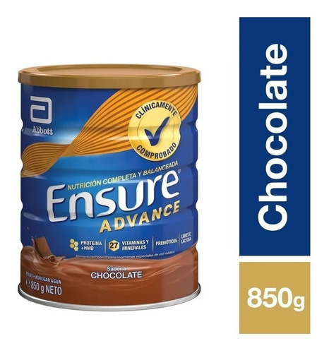 Ensure Advance 850 Gr. (vainilla, Frutilla, Chocolate)