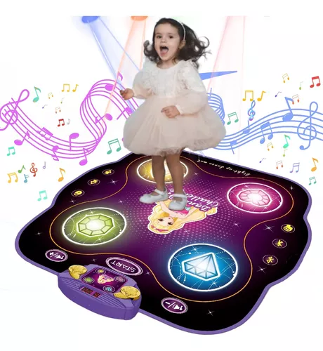 Juguetes de baile para niñas, juguetes iluminados, regalos para niñas de 6  años, juegos de baile para niños de 4 a 8 años con música Bluetooth