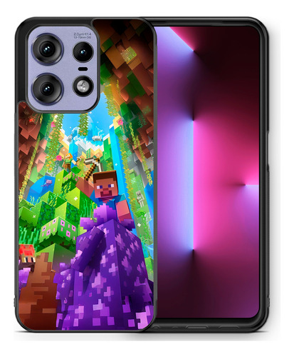 Funda Para Motorola Minecraft Adventure Steve Videojuego