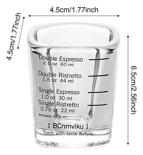 * Vaso De Chupito De Espresso Líquido Vaso De Chupito
