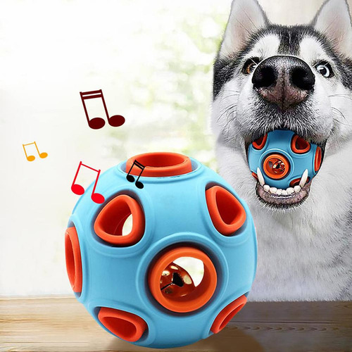 Pelota Elástica Para Perros, Resistente A Las Mordeduras, Bo