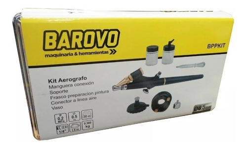 Imagen 2 de 6 de Aerografo Aguja 0.5mm Con Kit Barovo Bppkit