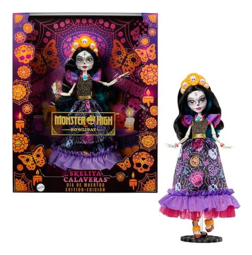 Muñeca Skelita Calavera Edición Día Muertos Monster High ;o