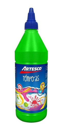 Témpera  Neón Verde 250 Ml Artesco