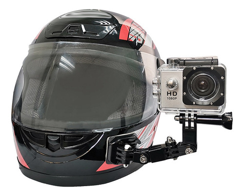 Brazo Adhesivo Curvo Con Soporte Para Barbilla Para Gopro H