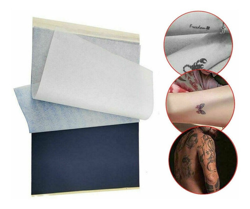 Imagen 3 de 7 de Papel Transfer Tatuaje - Papel Hectografico Tattoo