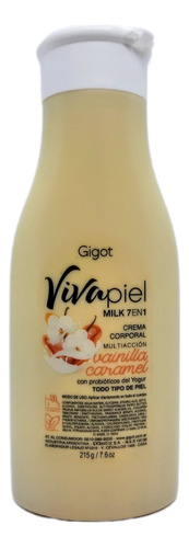 Crema Corporal Viva Piel Yogur Vainilla Caramel 215gr Gigot