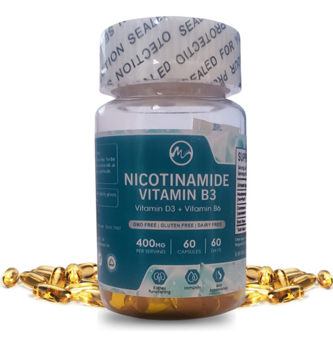 Nicotinamida Con Coenzima Q10 60 Cápsulas
