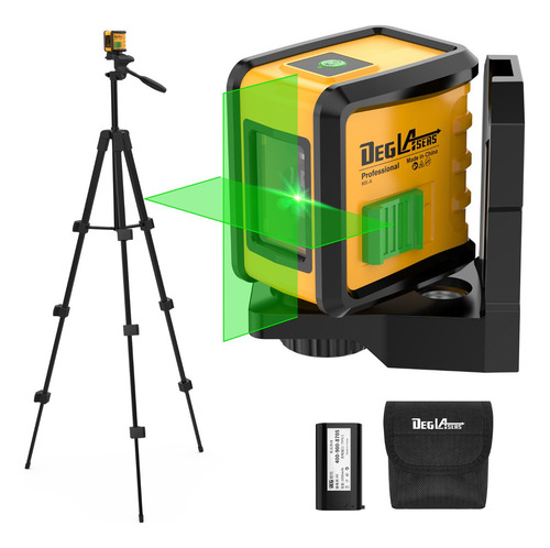Nível De Laser Verde Deglasers De 100 Pés Com Tripé E Bolsa