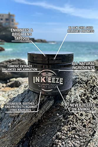 Imagen 3 de 9 de Tinta Para Tatuaje Ungento De Tatuaje Negro Ink-eeze Para Ar