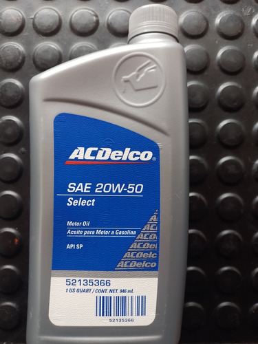 Aceite 20w50 Mineral Acdelco 