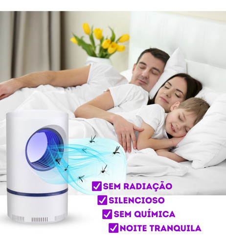 Imagem 2 de 6 de Armadilha Mosquito Elétrico Sem Odor Para Quarto De Criança