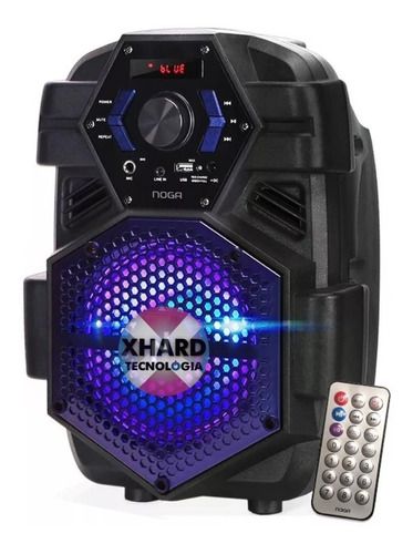 Parlante Portatil Bluetooth Noga Bt600 Karaoke Led 800 Watts