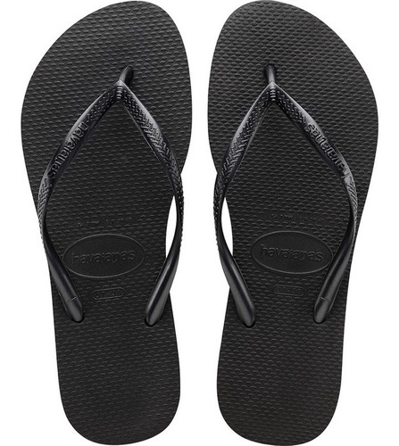 Ojotas Havaianas Mujer Slim Originales Lisas Con Tira Fina