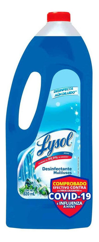 Desinfectante De Superficies Líquido Lysol Pure Waterfall 820ml