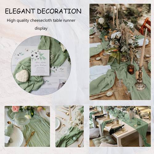 Mantel Polvoriento Para Bodas, Gasa, Estopilla