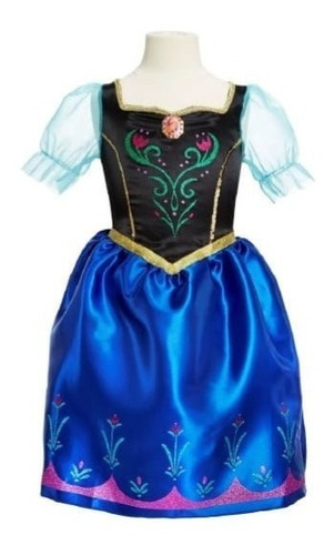 Frozen Disfraz Anna  Vestido Nueva Aventura Para Niña - 