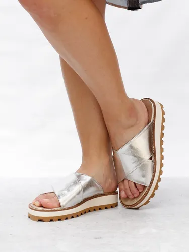 Sandalias Zapatos Mujer Chatas Ojotas Urbana Liviana Cruz