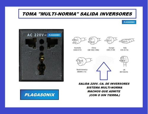 Imagen 5 de 9 de Inversor Conversor Power Inverter 2000w 12v.cc. A 220v. Ca.