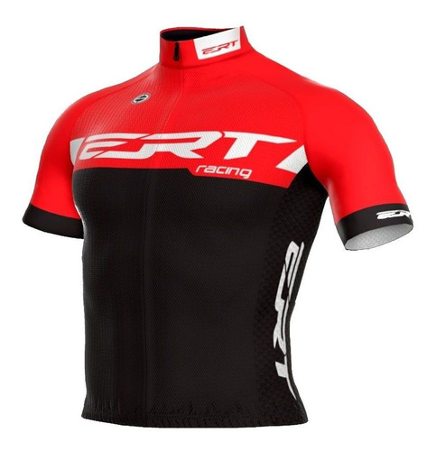 Camisa Ert New Elite Racing Vermelha E Preta Ciclismo 20