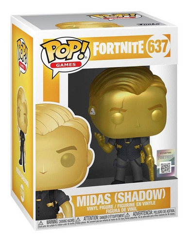 Boneco Funko Pop Epic Games Fortnite Skin Midas Shadow 637