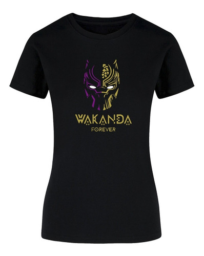 Playera Mujer Black Panthr Wakanda Forever Mod. 04