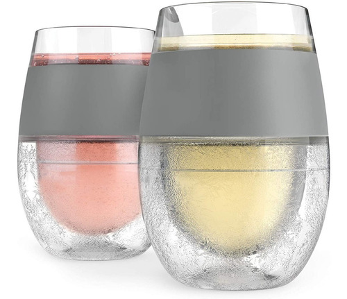 Set 2 Vasos Gel Host Congelacion Para Enfriar Bebidas Origin Color Gris