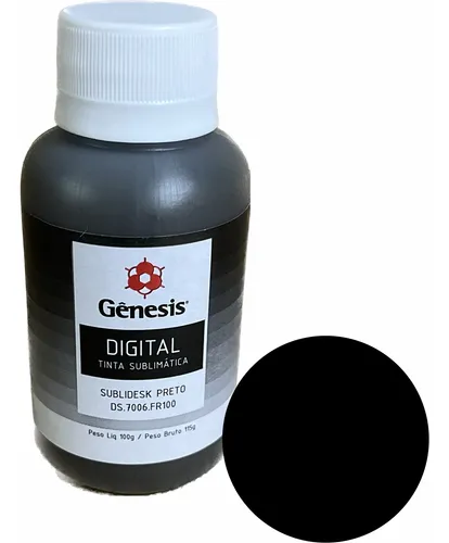 comprar Tinta Digital Sublimatica Sublidesk Preto 100ml - Genesis
