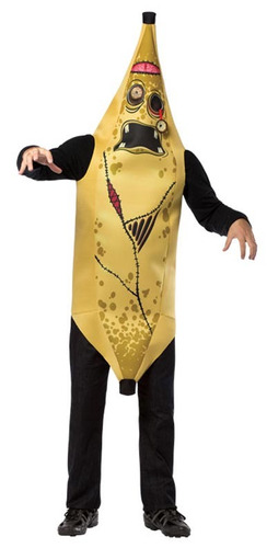 Disfraz De Zombie Banana Para Adulto Talla Estándar