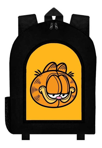 Mochila Negra Felix Garfield Gato A80