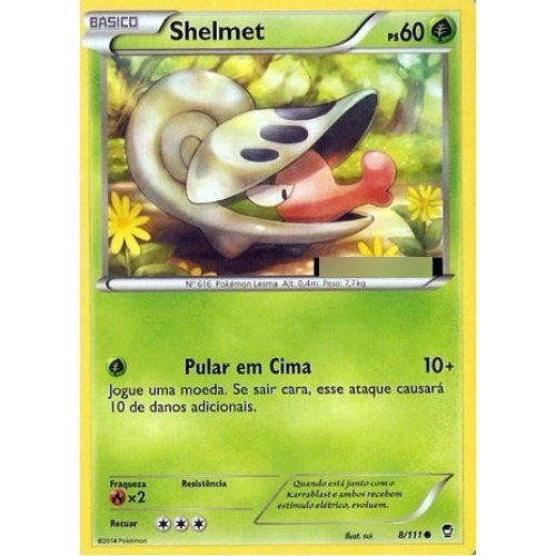 2x Shelmet - Pokémon Planta Comum 8/111 - Pokemon Card Game