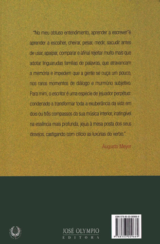 Ensaios escolhidos, de Meyer, Augusto. Editorial Editora José Olympio Ltda., capa mole em português, 2007