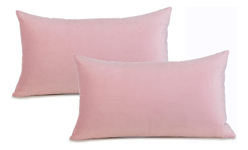 2 Funda Almohada Cuadrada Terciopelo Para Sofa Cama 18