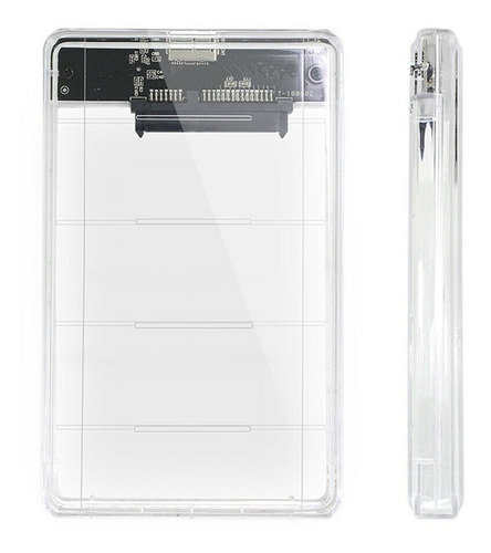 Imagen 3 de 9 de Caja Externa Disco Duro Externo 2.5 Usb 3.0 Transparente